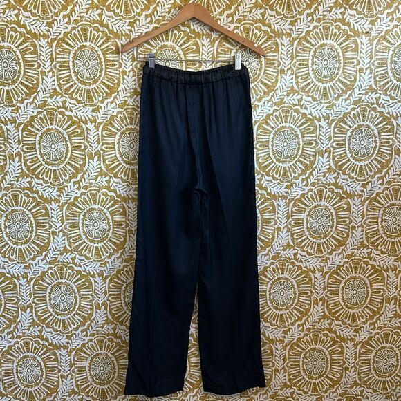 NWT Sandro Gallo Drawstring Side Stripe High Rise Wide Leg Pants FR 36 US S - Picture 12 of 14